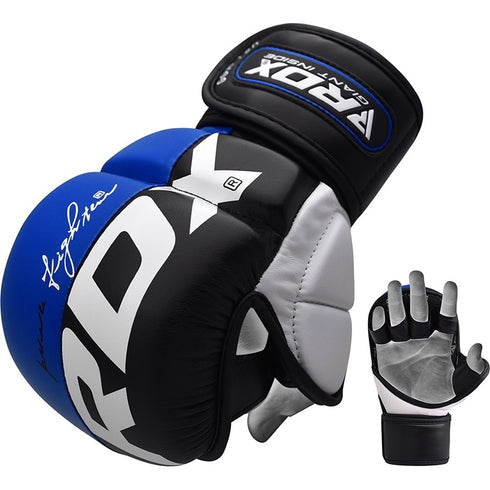 RDX T6 MMA GRAPPLING GLOVE(Blue)-4